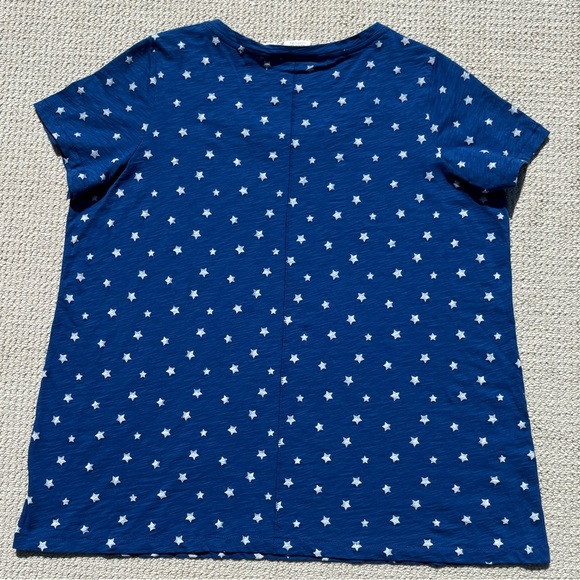 C&C California 100% Pima Cotton 1X Scoop Neck Lightweight Breathable Boxy Blue - Picture 3 of 10